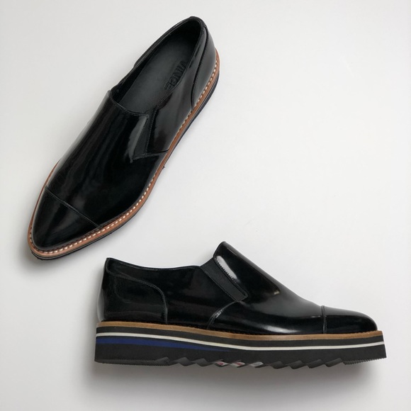 Vince Shoes - Vince Alona slip on patent leather Oxford